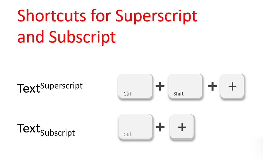 shortcut for subscript in excel on mac